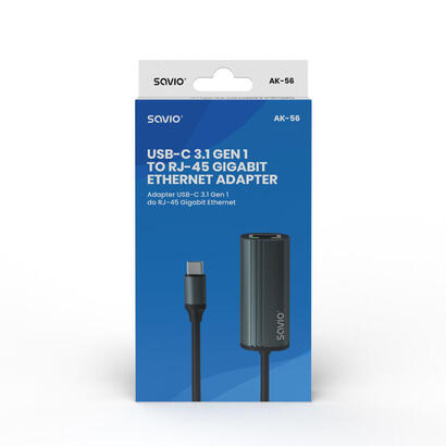 savio-adaptador-usb-c-31-gen1-m-a-rj-45-gigabit-ethernet-f-1000-mbps-ak-56-gris