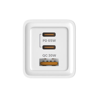 savio-la-07-cargador-de-red-gan-65w-usb-qc40-pd-30-blanco