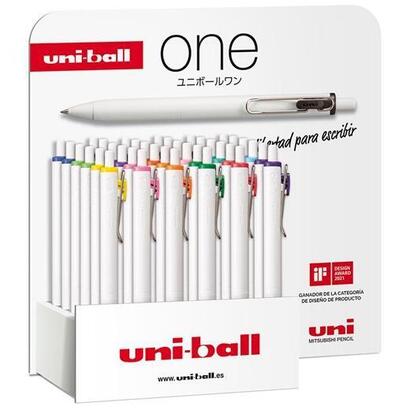 uniball-one-gel-pen-038mm-expositor-36-csurtidos