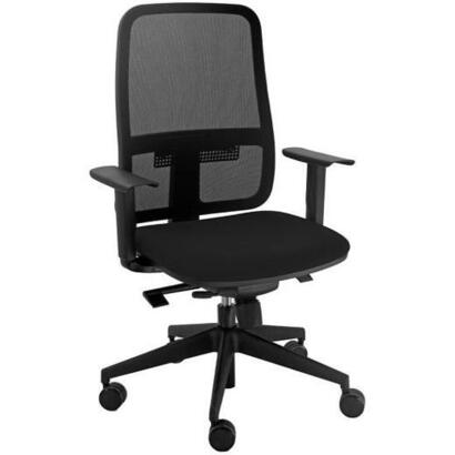 unisit-silla-blaze-giratoria-sincro-cruedas-brazos-opcionales-respaldo-malla-negro-y-asiento-acolchado-negro