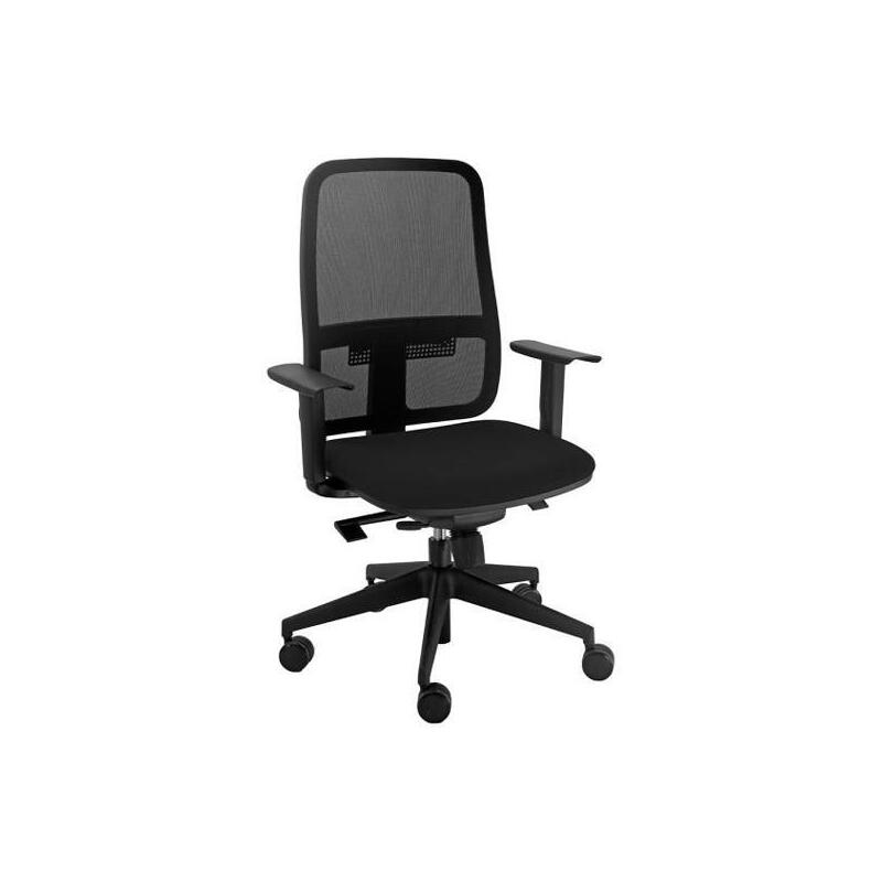 unisit-silla-blaze-giratoria-sincro-cruedas-brazos-opcionales-respaldo-malla-negro-y-asiento-acolchado-negro