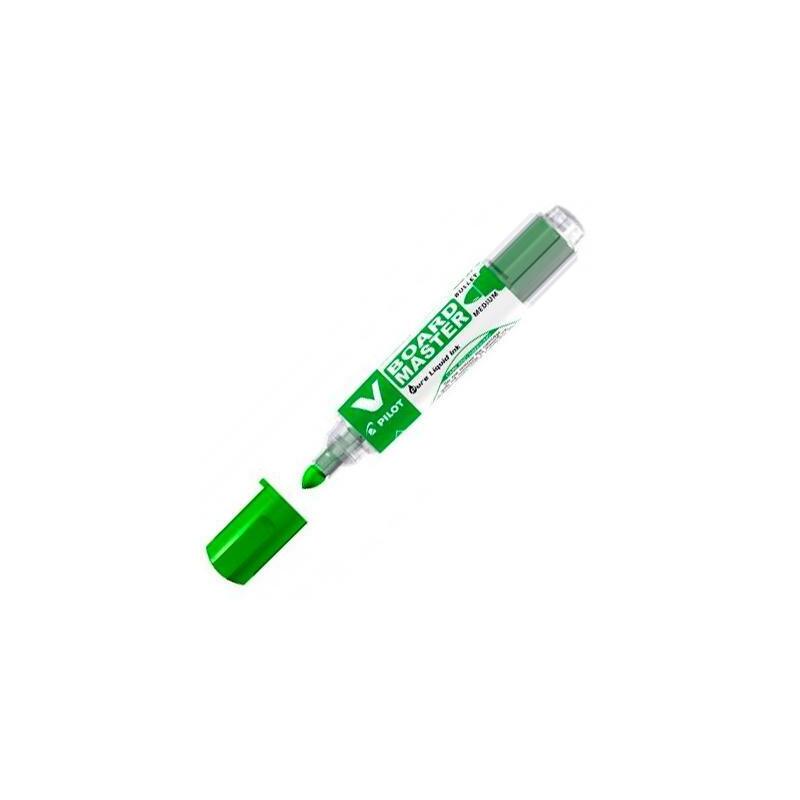 pack-de-10-unidades-pilot-rotulador-pizarra-blanca-v-board-master-recargable-verde