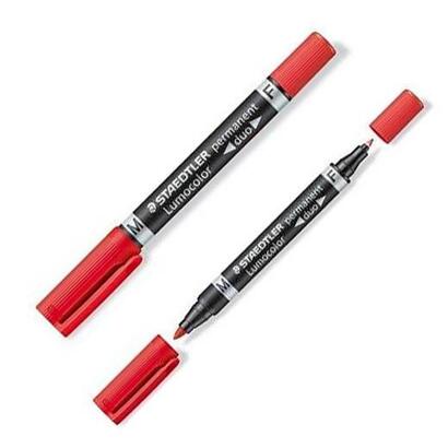 pack-de-10-unidades-staedtler-marcador-permanente-lumocolor-348-doble-punta-finamedia-rojo