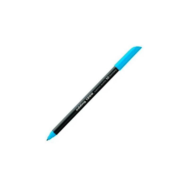 pack-de-10-unidades-edding-rotulador-punta-de-fibra-1200-azul-claro