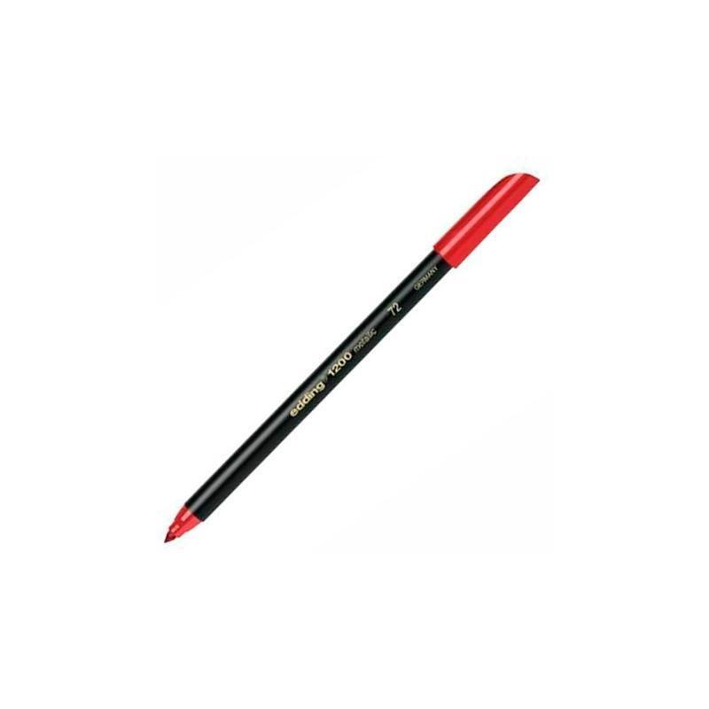 pack-de-10-unidades-edding-rotulador-punta-de-fibra-1200-rojo-metalico