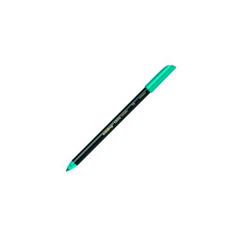 pack-de-10-unidades-edding-rotulador-punta-de-fibra-1200-verde-metalico