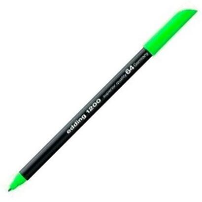 pack-de-10-unidades-edding-rotulador-punta-de-fibra-1200-verde-neon