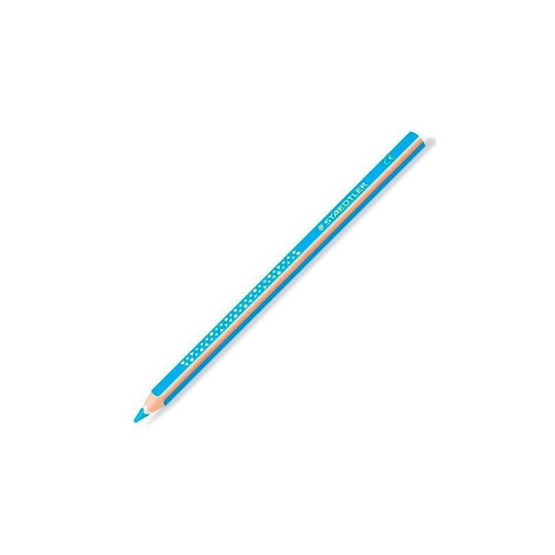 pack-de-10-unidades-staedtler-lapices-de-color-triangulares-jumbo-noris-celeste