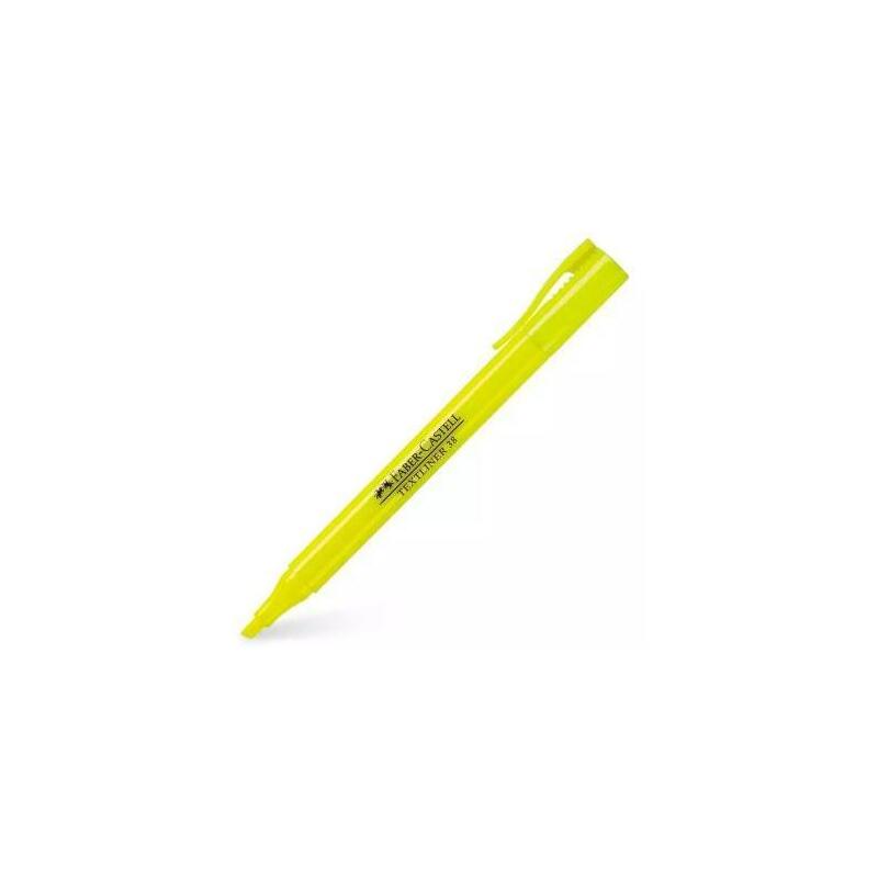 pack-de-10-unidades-faber-castell-marcador-fluorescente-textliner-38-amarillo