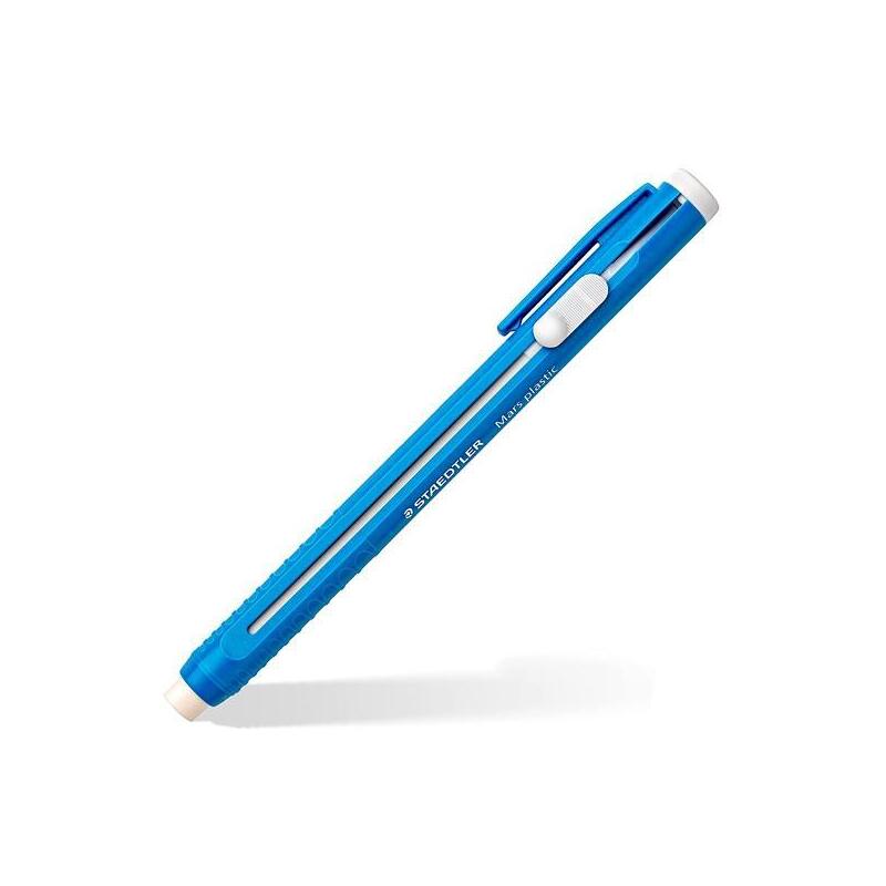 pack-de-10-unidades-staedtler-portagomas-mars-plastic-con-clip-goma-de-recarga-azul