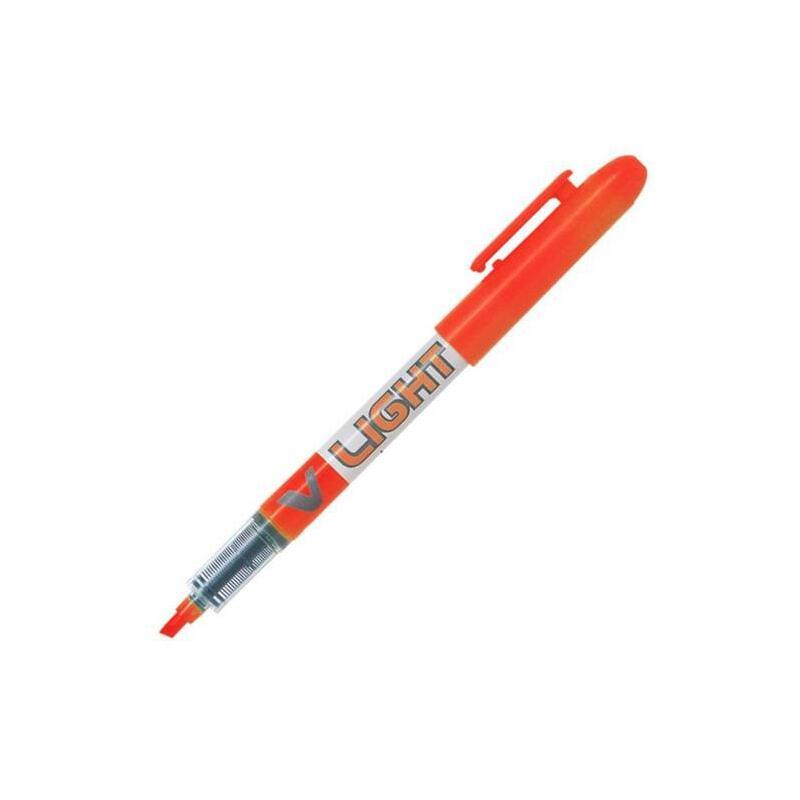 pack-de-12-unidades-pilot-marcador-fluorescente-v-light-naranja-fluor