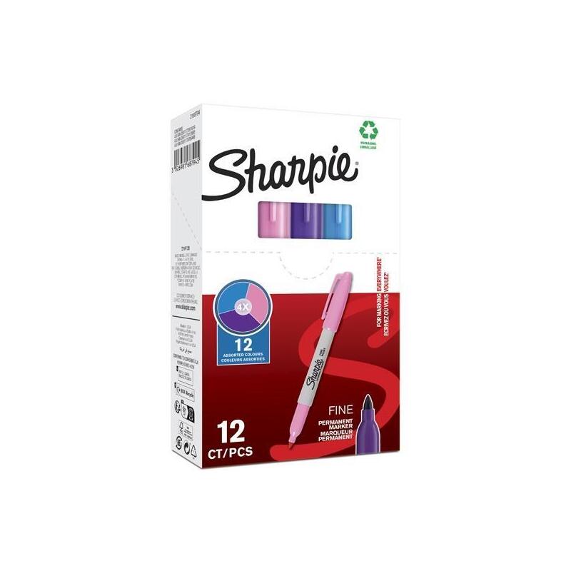pack-de-12-unidades-sharpie-marcador-permanente-fine-f-csurtidos-rosamoradoturquesa