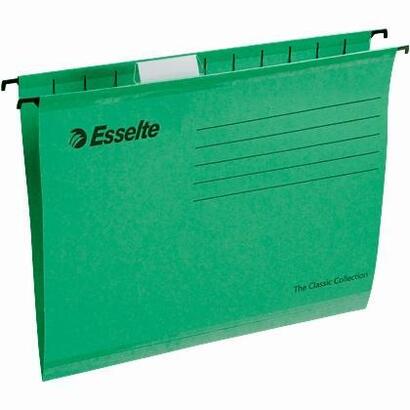 pack-de-25-unidades-esselte-carpeta-colgante-classic-210gr-lomo-v-acceso-superior-a4-verde