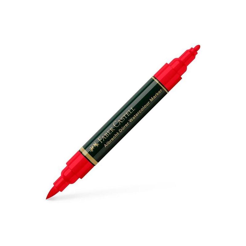 pack-de-4-unidades-faber-castell-rotulador-durer-watercolour-doble-punta-mediapincel-rojo-escarlata-claro