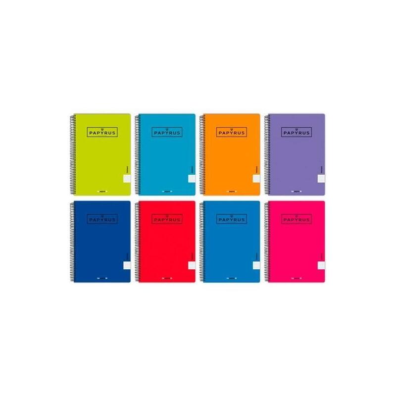 pack-de-5-unidades-papyrus-cuaderno-tapa-pp-08-uniclasic-80h-90gr-pauta-35mm-cuarto-colores-surtidos