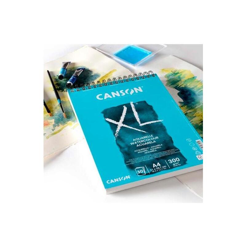 pack-de-5-unidades-canson-bloc-dibujo-xl-aquarelle-20h-a5-blanco