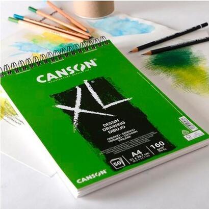 pack-de-5-unidades-canson-bloc-dibujo-xl-drawing-50h-a4-blanco