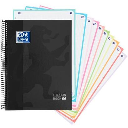 pack-de-5-unidades-oxford-cuaderno-europeanbook-10-school-classic-a4-150h-5x5mm-textradura-negro