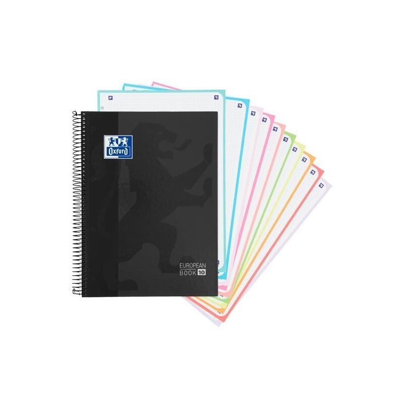 pack-de-5-unidades-oxford-cuaderno-europeanbook-10-school-classic-a4-150h-5x5mm-textradura-negro