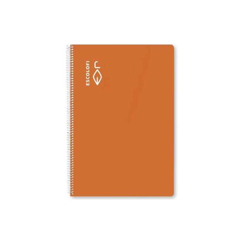pack-de-5-unidades-escolofi-libreta-espiral-tapa-dura-50h-folio-70gr-pauta-35mm-naranja