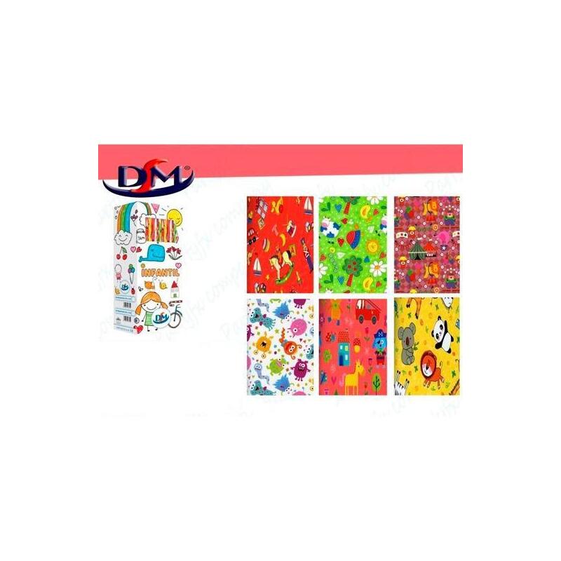 pack-de-50-unidades-dm-papel-de-regalo-rollo-70cm-x-2m-infantil-6-disenos-surtidos