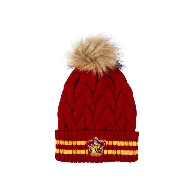 gorro-tricot-pompom-harry-potter-gryffindor-red-talla-u