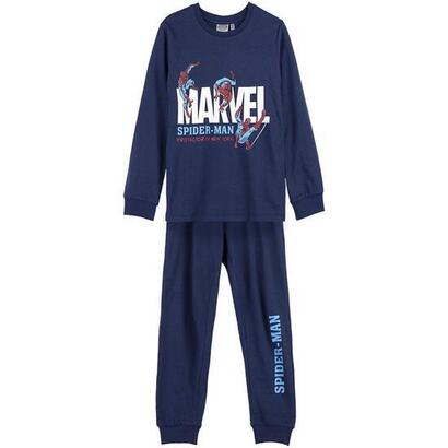 pijama-largo-single-jersey-spiderman-dark-blue-talla-5a