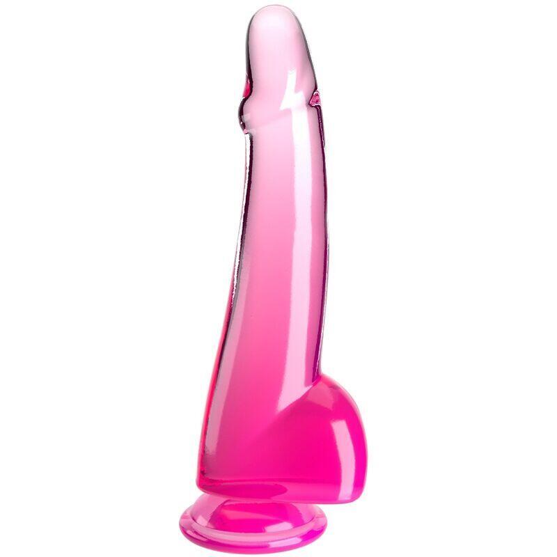 king-cock-clear-dildo-con-testiculos-19-cm-rosa