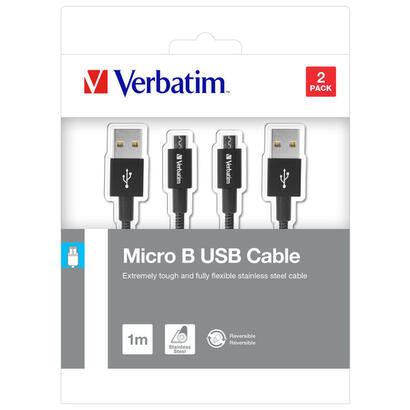 verbatim-micro-usb-sync-y-cable-de-carga-100-cm-negro-2er-pack