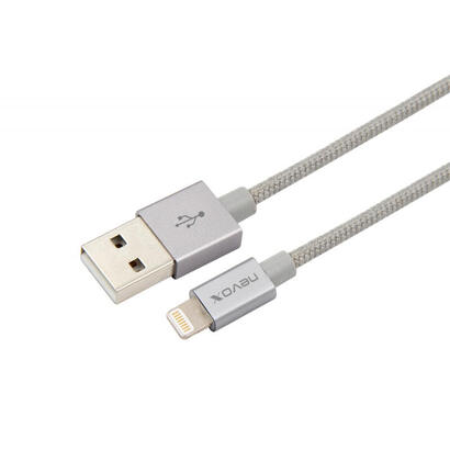 nevox-lightning-auf-usb-kabel-1m-grau-mfi