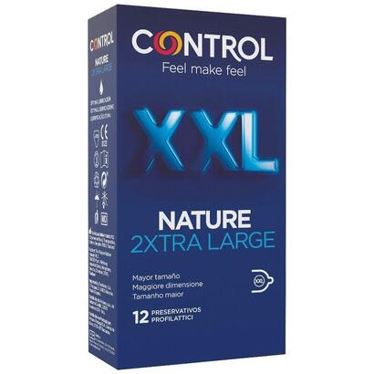 control-nature-2xtra-large-preservativos-xxl-12-unds