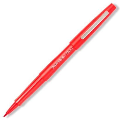 pack-de-12-unidades-paper-mate-rotulador-flair-m-punta-de-fibra-11mm-rojo