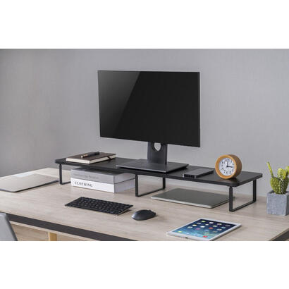 gembird-ms-table2-01-soporte-de-monitor-para-2-monitores-rectangulo-largo-negro