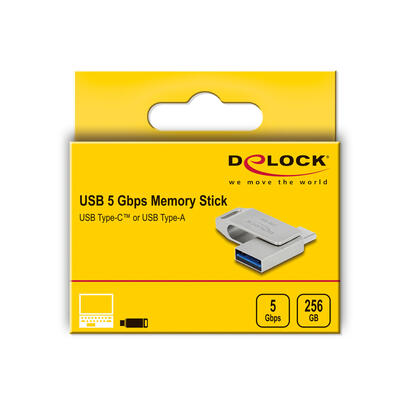 delock-54008-usb-5-gbps-lapiz-de-memoria-usb-c-tipa-a-256-gb-carcasa-de-metal