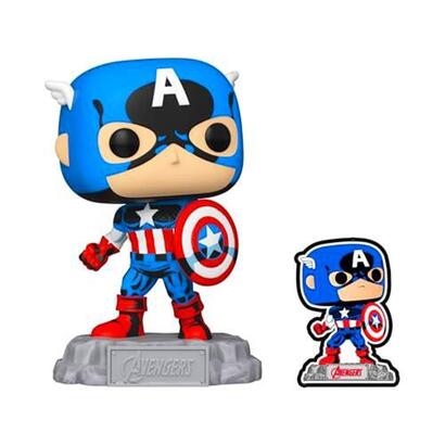 funko-pop-marvel-a60-comic-capitan-america-con-pin