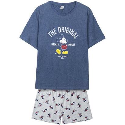 pijama-corto-single-jersey-punto-mickey-dark-blue-talla-m