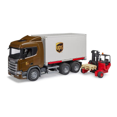 bruder-camion-logistico-ups-scania-super-560r-con-carretilla-elevadora-transportable-3582