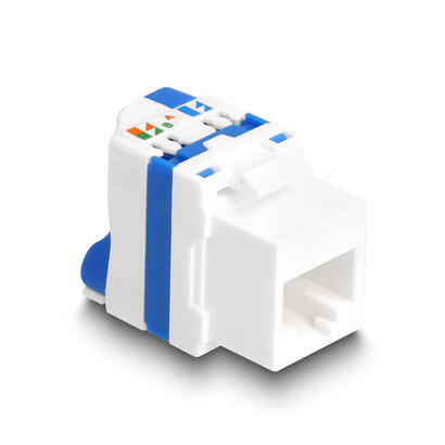 delock-88130-modulo-keystone-rj45-hembra-a-lsa-cat6a-sin-herramientas-con-cierre-giratorio-azul