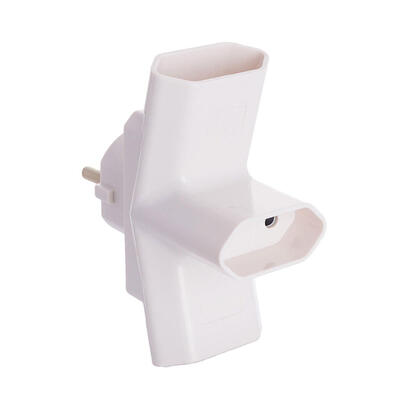 clavija-triple-bipolar-16a-250v-entrada-schuko-salida-europlug-4mm-3680w-blanca