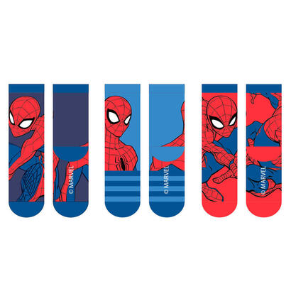 pack-de-6-unidades-set-3-calcetines-spiderman-marvel-infantil-surtido