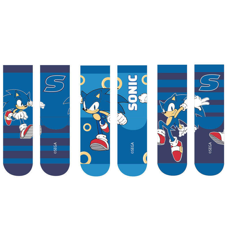 pack-de-6-unidades-set-3-calcetines-sonic-the-hedgehog-infantil-surtido