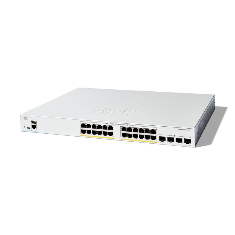 cisco-catalyst-1300-24fp-4g-conmutador-l3-gestionado-24-x-101001000-poe-4-x-gigabit-sfp-montaje-en-rack-poe-370-w