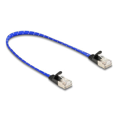 delock-rj45-cable-de-red-plano-trenzado-cat6a-uftp-03-m-azul