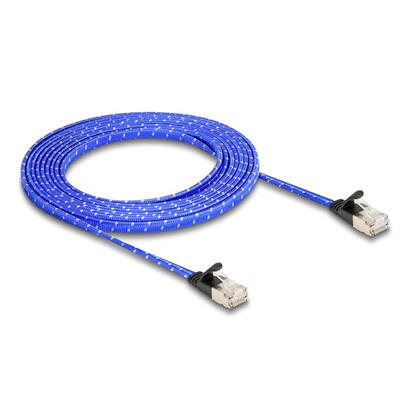 delock-rj45-cable-de-red-plano-trenzado-cat6a-uftp-3-m-azul