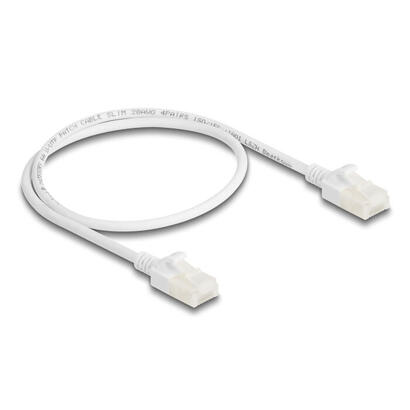 delock-rj45-cable-de-red-cat6a-macho-a-macho-uutp-slim-05-m-blanco