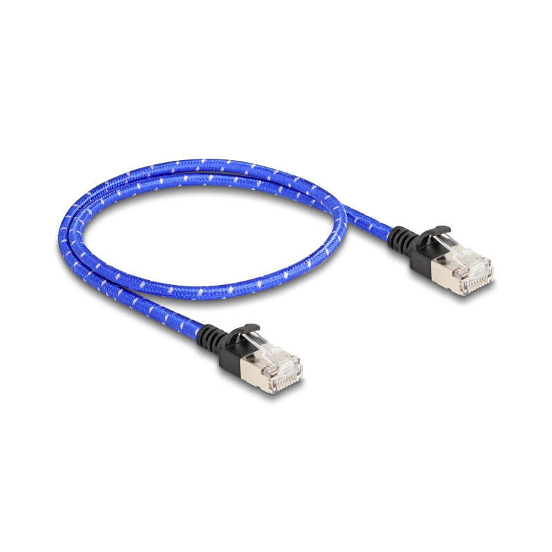 delock-80376-rj45-cable-de-red-trenzado-cat6a-uftp-slim-05-m-azul