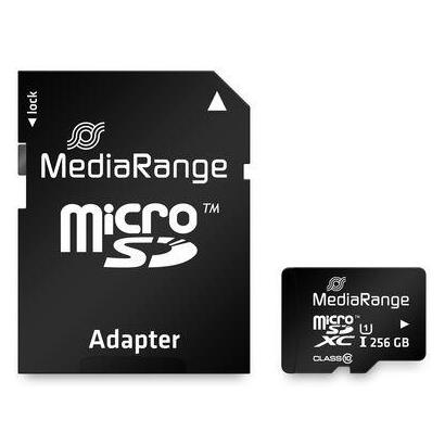 mediarange-sd-microsd-256gb-uhs-1-cl10-con-adaptador-incluido