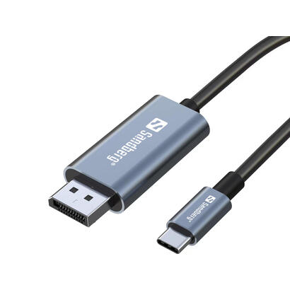 sandberg-136-51-adaptador-de-cable-de-video-2-m-usb-tipo-c-displayport-negro-gris
