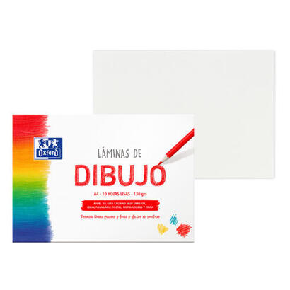 oxford-laminas-para-dibujo-escolar-pack-10-hojas-130gr-a4-liso-blanco