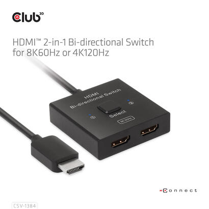 club3d-hdmi-switch-2-in-1-bidirektional-8k60hz-4k120hz-uhd-retail